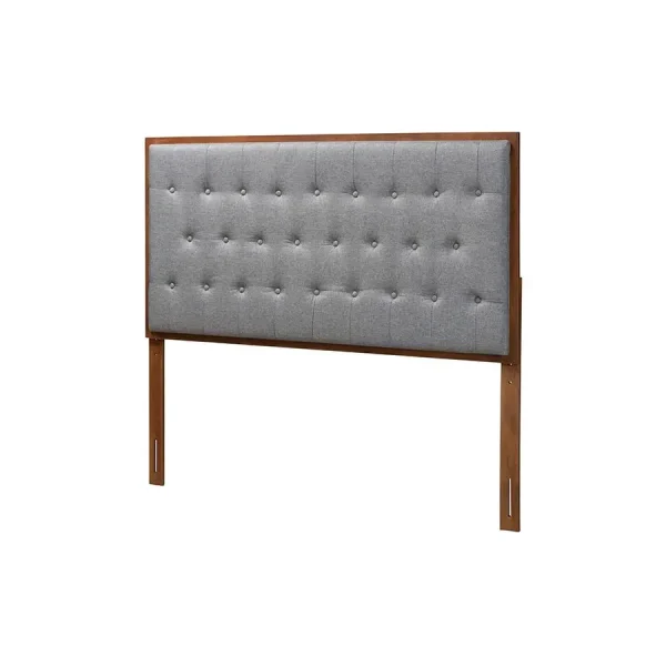 Walnut Brown Finished Wood King size Headboard