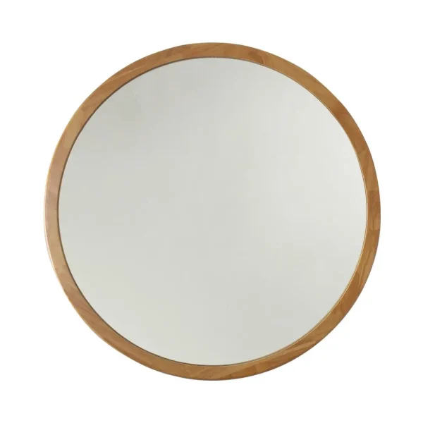 CHLOE'S Reflection Maple Finish Framed Wall Mirror 32" Height